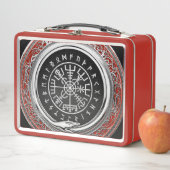 [400] Vegvisir - Viking Silver Magic Runic Compass Metall Brotdose (Beispiel)