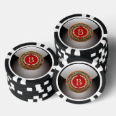 [400] Vintages Monogramm "B" Pokerchips (Stapel)