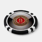 [400] Vintages Monogramm "B" Pokerchips (Einzeln)