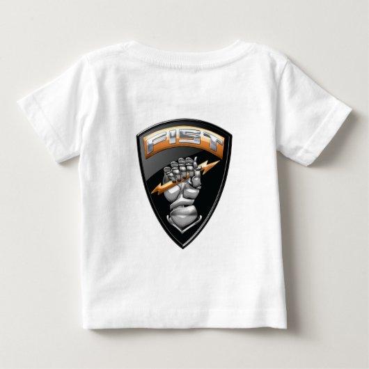 [400] Vorwärtsbeobachter (FAUST) [Emblem] Baby T-shirt (Rückseite)