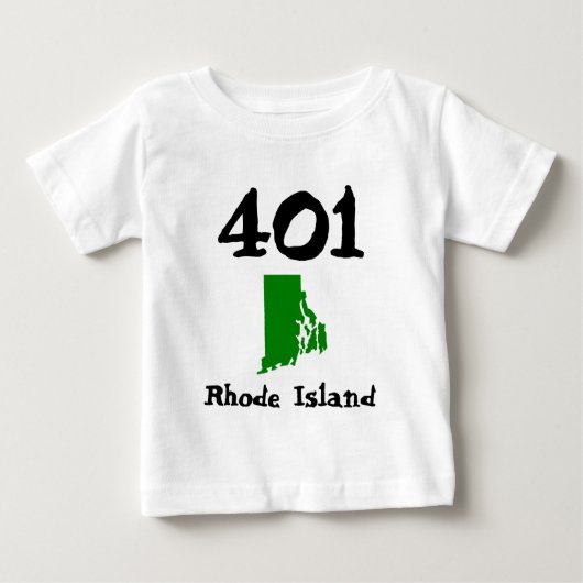 401, Gebietscode der Insel Rhode Baby T-shirt (Vorderseite)