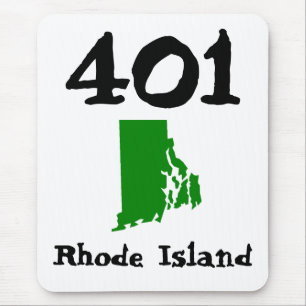 401, Gebietscode der Insel Rhode Mousepad