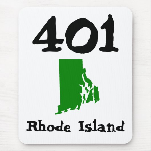 401, Gebietscode der Insel Rhode Mousepad (Vorne)