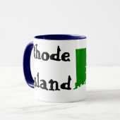 401, Gebietscode der Insel Rhode! Tasse (Vorderseite Links)