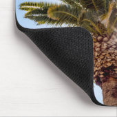 4024-Palmenbaum mit Sonnenaufgang Mousepad (Ecke)