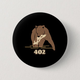 402 Angeln Bär Fett Braun Grizzly Liebhaber Bearto Button