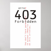 403 Plakat "Verbotene Realität" (Vorne)