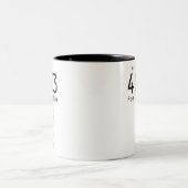 403 verbotene Wirklichkeits-Tasse Zweifarbige Tasse (Mittel)