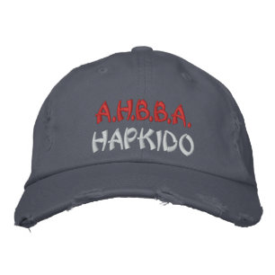 404 AHBBA Hapkido Blue Hat Bestickte Kappe