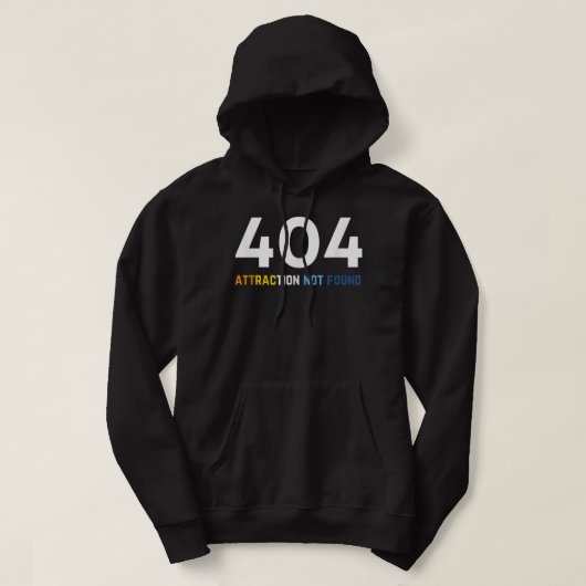 404 Attraction not found, Funny Aroace Pride, Aro Hoodie (Design vorne)