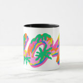 404 Coded Drip Typography PNG | Farbige Schmelz G Tasse (Zentrum)