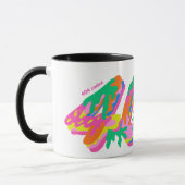 404 Coded Drip Typography PNG | Farbige Schmelz G Tasse (Links)