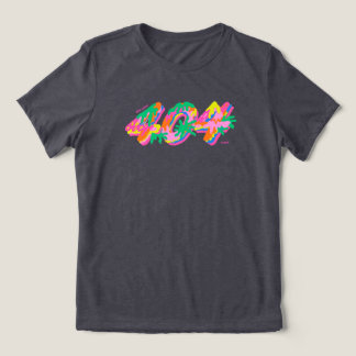 404 Coded Drip Typography PNG | Farbige Schmelz G Tri-Blend Shirt
