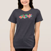 404 Coded Drip Typography PNG | Farbige Schmelz G Tri-Blend Shirt (Vorderseite)