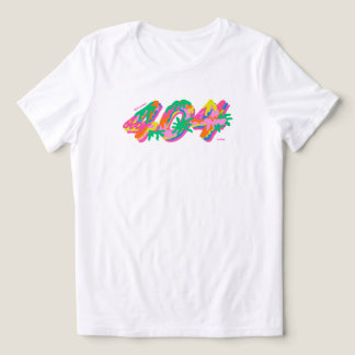 404 Coded Drip Typography PNG | Farbige Schmelz G Tri-Blend Shirt