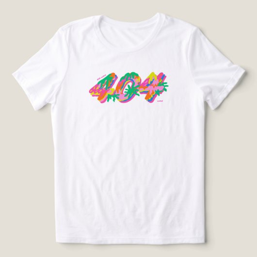404 Coded Drip Typography PNG | Farbige Schmelz G Tri-Blend Shirt (Design Vorderseite)