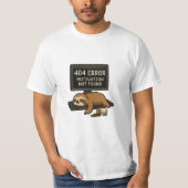404 Error Sloth Funny T-Shirt (Vorderseite)