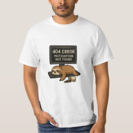 404 Error Sloth Funny T-Shirt