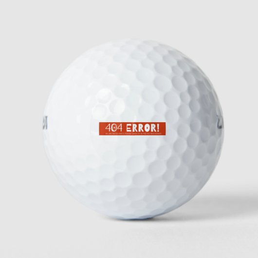 404 Fehler Golfball (Vorderseite)