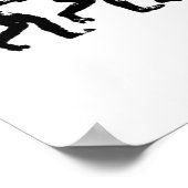 404-Fehler menschliche Evolution Poster (Ecke)