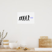 404-Fehler menschliche Evolution Poster (Küche)