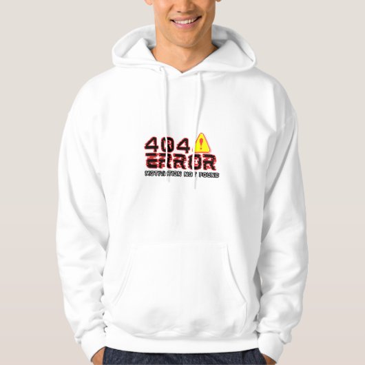 404 Fehler - Motivation wurde nicht gefunden Hoodie (Vorderseite)