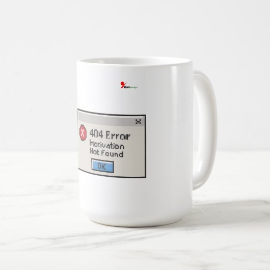404 Fehler: Motivation wurde nicht gefunden Kaffeetasse (VorderseiteRechts)