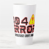 404 Fehler - Motivation wurde nicht gefunden Milchtasse (Vorderseite)