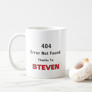 404 Fehler nicht gefunden dank Individuelle Name Kaffeetasse