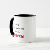 404 Fehler nicht gefunden dank Individuelle Name Tasse (Vorderseite Links)