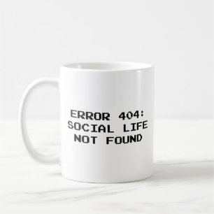 404 Fehler : Social Life not found Coffee Tasse