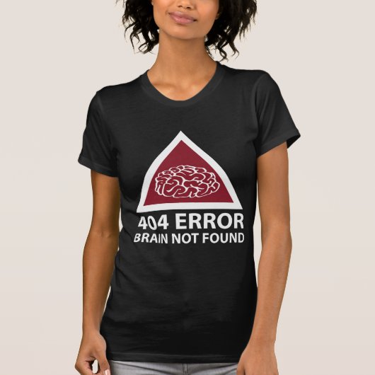 404 Fehlerrötung nicht gefunden T-Shirt (Vorderseite)