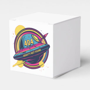 404 Gravity not found - Retro Space Pop Art Geschenkschachtel