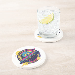 404 Gravity not found - Retro Space Pop Art Getränkeuntersetzer