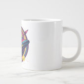 404 Gravity not found - Retro Space Pop Art Jumbo-Tasse (Rechts)