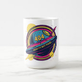 404 Gravity not found - Retro Space Pop Art Kaffeetasse (Mittel)