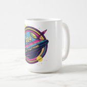 404 Gravity not found - Retro Space Pop Art Kaffeetasse (VorderseiteRechts)