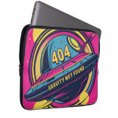 404 Gravity not found - Retro Space Pop Art Laptopschutzhülle (Vorne Rechts)