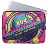 404 Gravity not found - Retro Space Pop Art Laptopschutzhülle (Vorderseite)