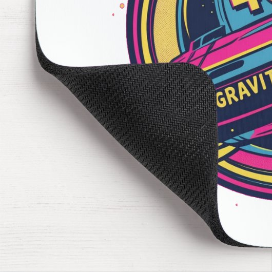 404 Gravity not found - Retro Space Pop Art Mousepad (Ecke)