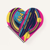 404 Gravity not found - Retro Space Pop Art Notizblock (Vorderseite)