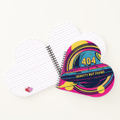 404 Gravity not found - Retro Space Pop Art Notizblock (Innenseite)