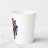 404 Gravity not found - Retro Space Pop Art Pappbecher (Links)