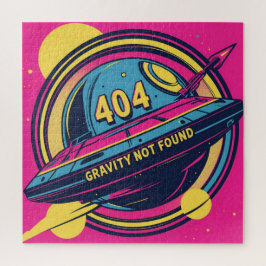 404 Gravity not found - Retro Space Pop Art Puzzle