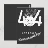 404 KEINE VERBINDUNG POSTKARTE (Vorne/Hinten)