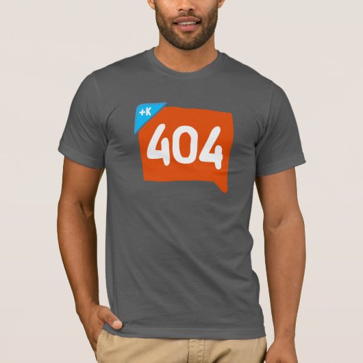 404 Klout nicht gefunden T-Shirt (Vorderseite)