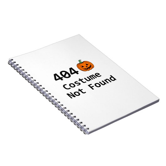 404 Kostüm nicht gefunden Notizblock (Rechte Seite)