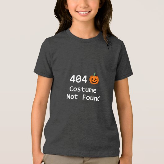 404 Kostüm nicht gefunden Tri-Blend Shirt (Vorderseite)