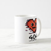 404 Liebe wurde nicht gefunden - Punktdurchschnitt Kaffeetasse (VorderseiteRechts)