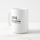 404. Motivation nicht gefunden! Kaffeetasse (Vorderseite Links)